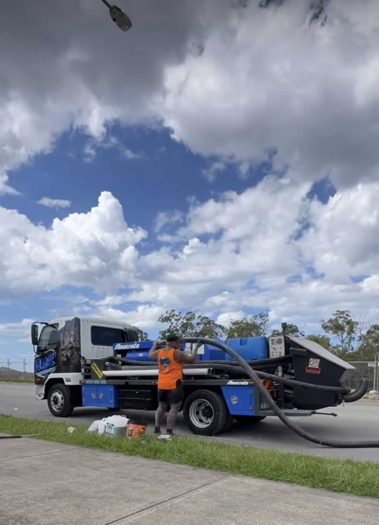 Concrete pumping project